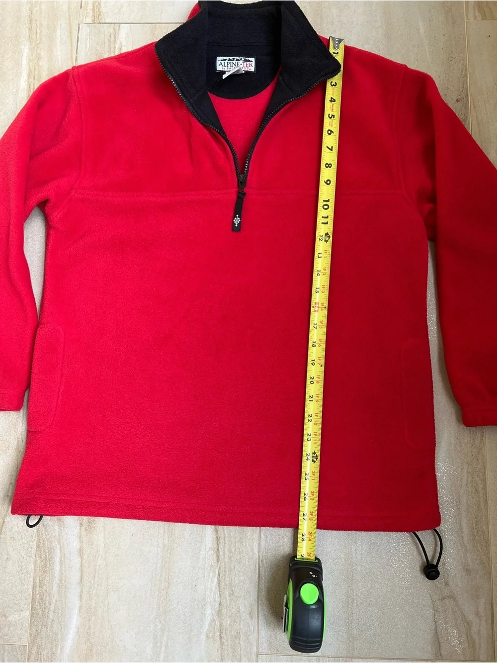 Alpine Tek by Palmetto’s Red Quarter-Zip Fleece Pullover